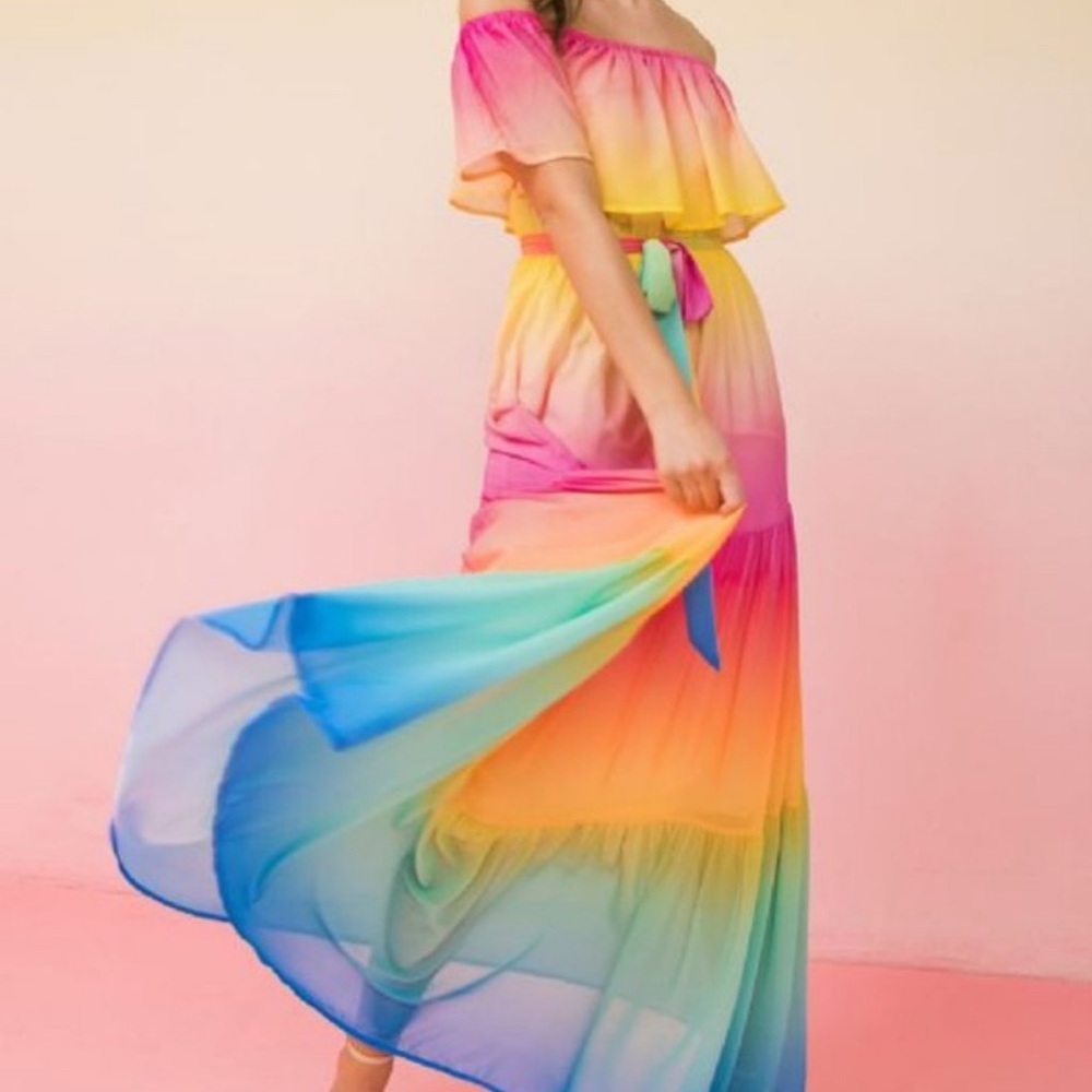 Rainbow Maxi Dress - Picture 9 of 9
